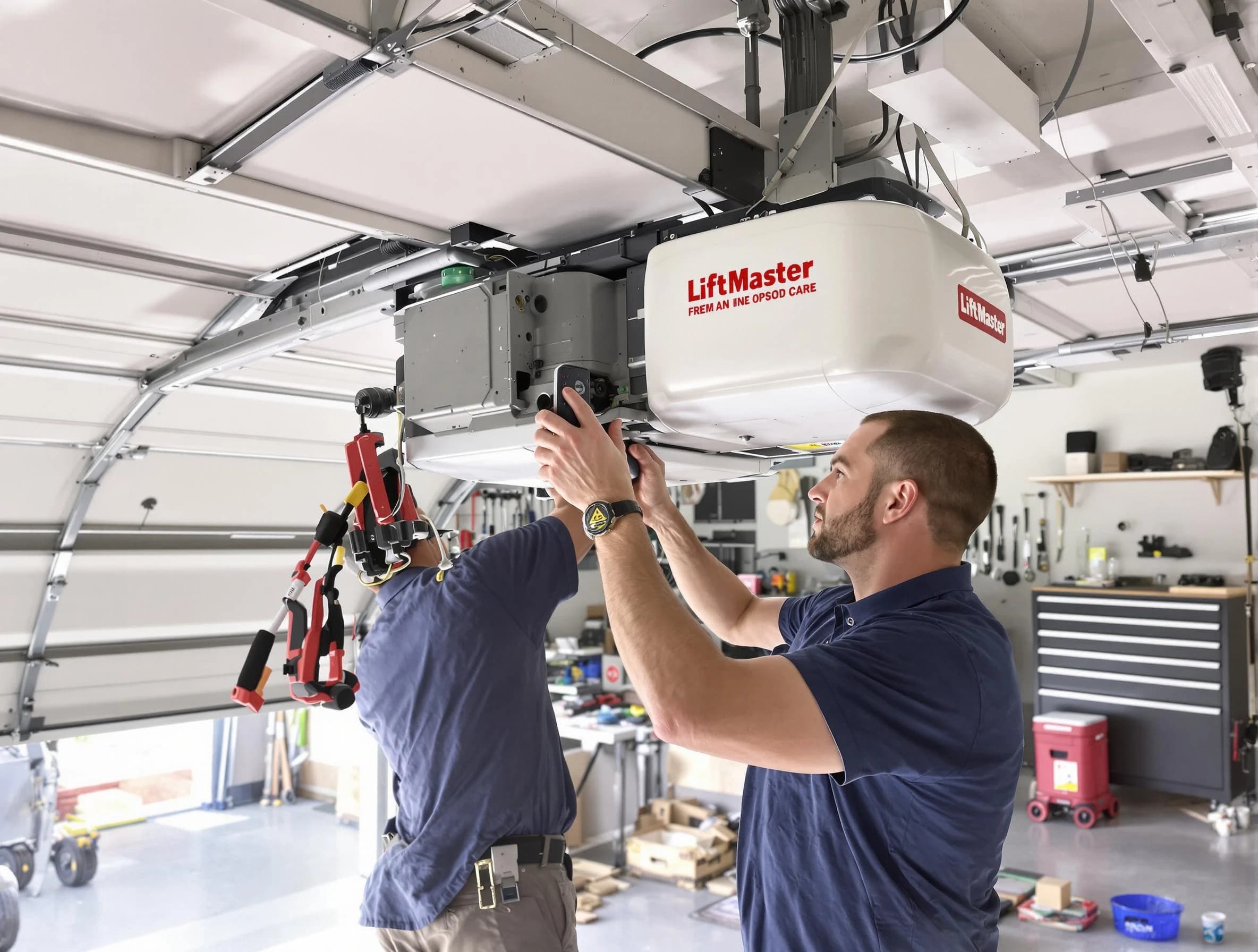 Blackwells Mills Garage Door Repair technician performing advanced diagnostics on garage opener in Blackwells Mills