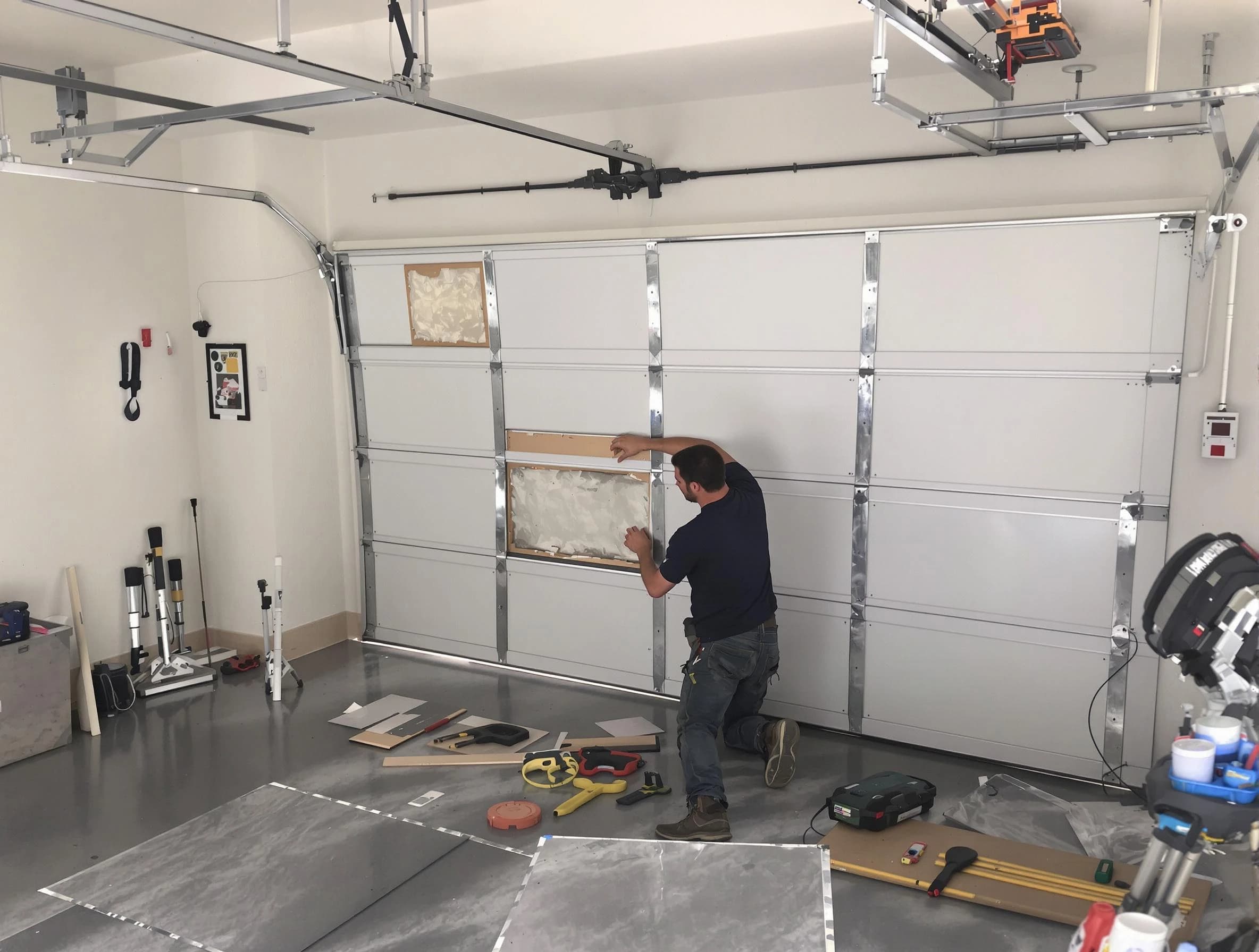 Garage Door Panel Repair in Blackwells Mills